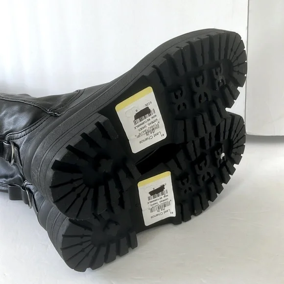 Sam Edelman $225 Women’s Lerue Over The Knee Lug Sole Black Boots Size 6 NWT - Picture 10 of 10